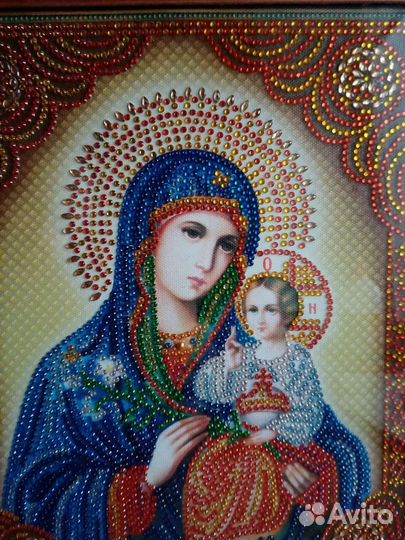 Алмазная мозаика Икона неувядаемый цвет