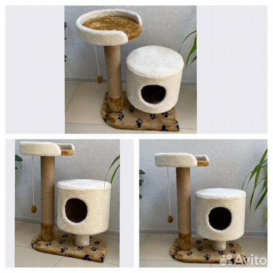 Домики для кошек и когтеточки, комплексы