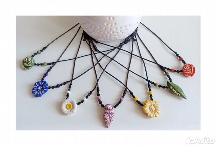 Аромаколье с аромакулонами «Цветы»