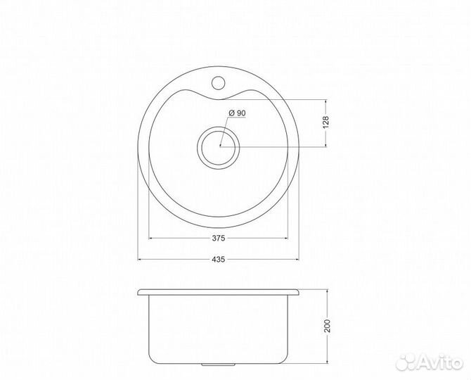 Мойка для кухни Oulin OL-357