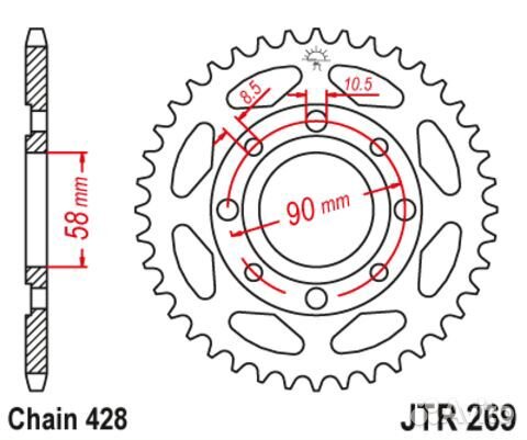 Звезда ведомая JTR269 38