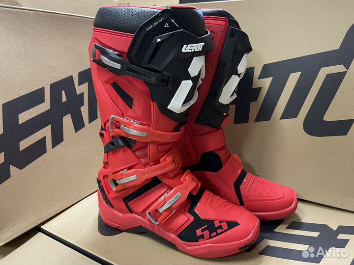 Мотоботы Leatt Boots 5.5 FlexLock Red
