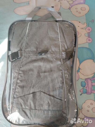 Рюкзак кенгуру с 0 для детей. Чудо-чадо. Серый