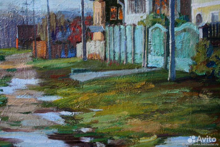 Картина маслом на холсте пейзаж