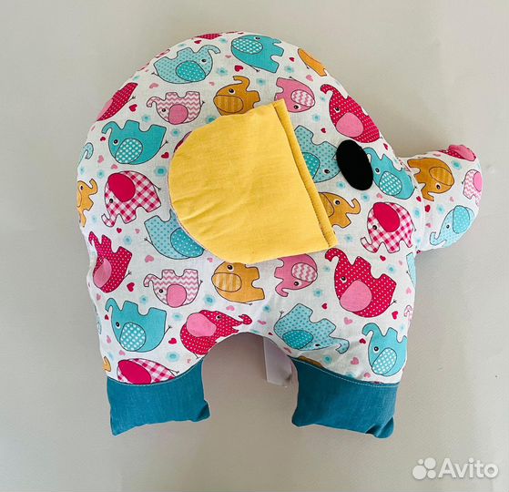 Подарок. Подушка. Бортики слоники