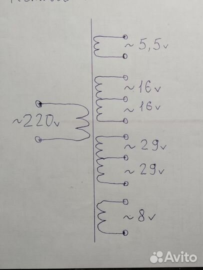 Трансформатор силовой для усилителя