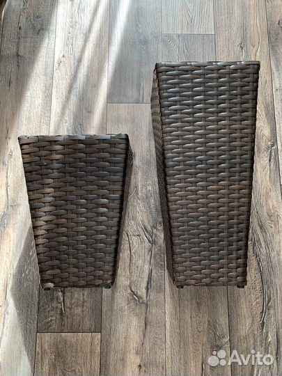 Кашпо из ротанга