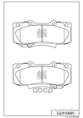 Колодки тормозные дисковые передние kashiyama D