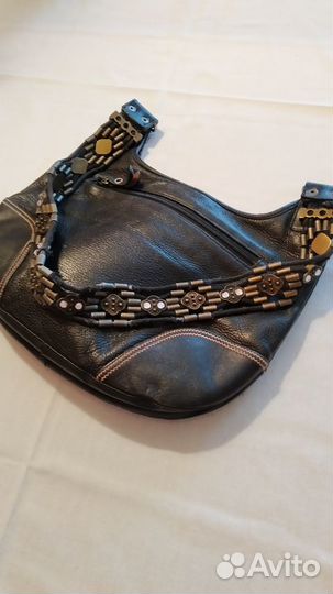 Сумка женская натуральная кожа черная