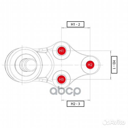 Опора шаровая honda civic 12- (cbho51) CB0135 CTR