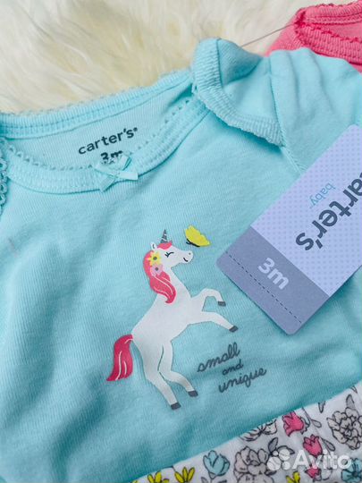 Carters новый костюм для девочки из США 3m,12m
