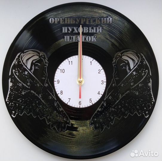 Часы из виниловой пластинки