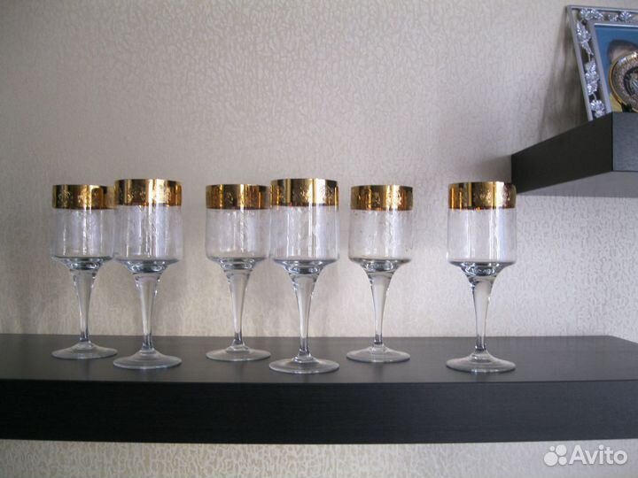 Фужеры для вина Bohemia Чехословакия