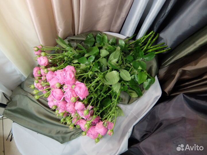 Пионовидные кустовые розы