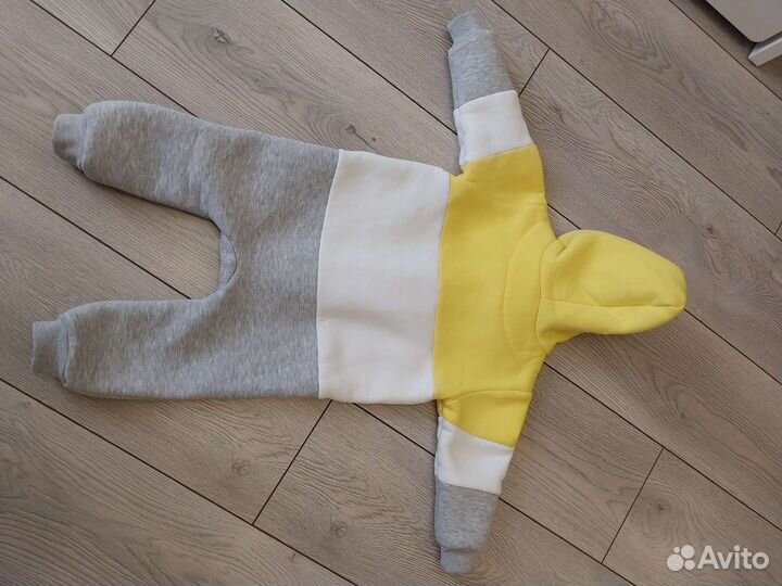 Комбинезон из футера с начесом, 80