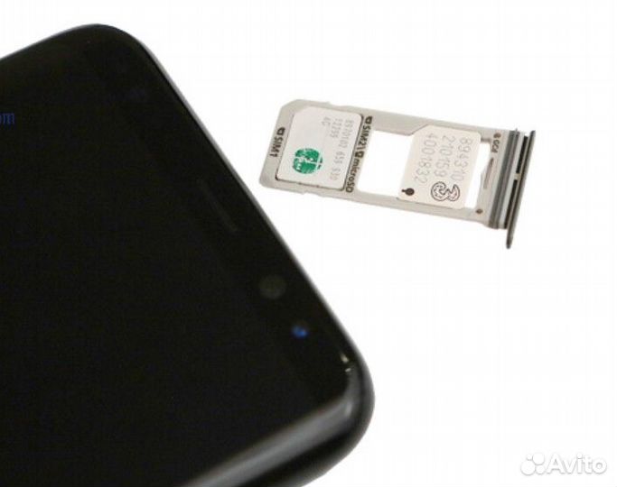 Лоток симкарты Samsung S8 черный