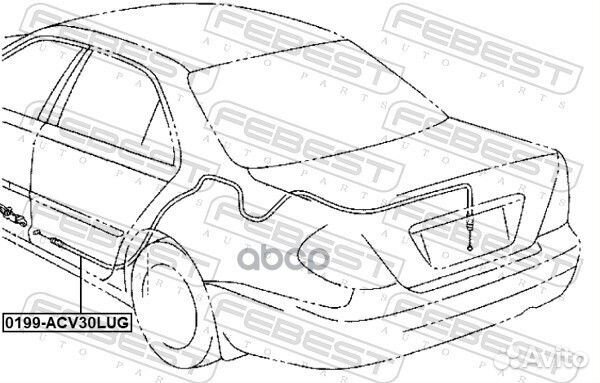 Трос открывания багажника toyota camry 01-06 01