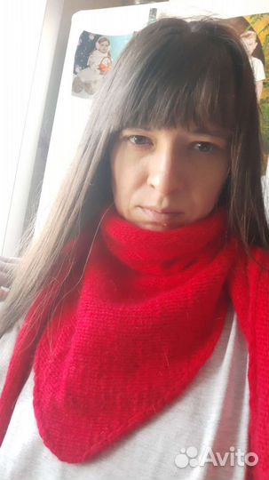 Бактус, платок, косынка из пуха норки