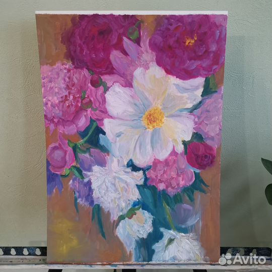 Картина маслом на бумаге