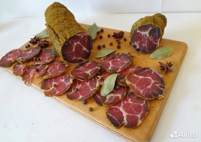 Вяленое мясо свинина (коппа)