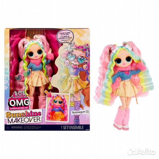 Кукла LOL Surprise OMG Sunshine Makeover Bubblegum
