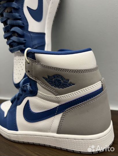 Кроссовки nike jordan high blue оригинал