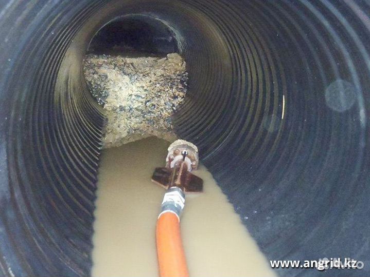 Промывка труб канализации