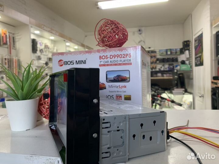 Магнитола 1din с дисплеем 2din Bos 9902 (новая)