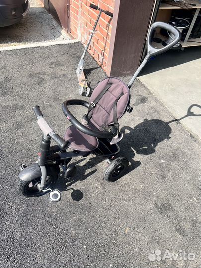 Велосипед коляска с ручкой 3 х колесный