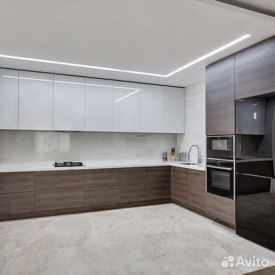 Кухня без ручек (цена за весь гарнитур) ксп:24697