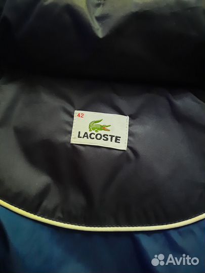 Женский пуховик lacoste оригинал