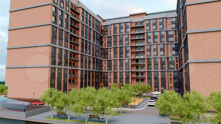 2-к. квартира, 77,3 м², 9/12 эт.