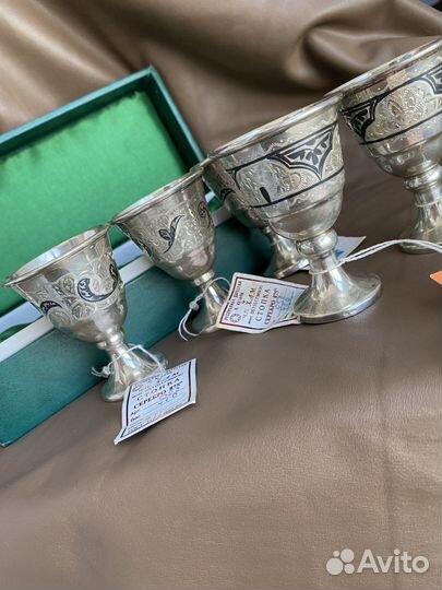 Рюмки серебро 875