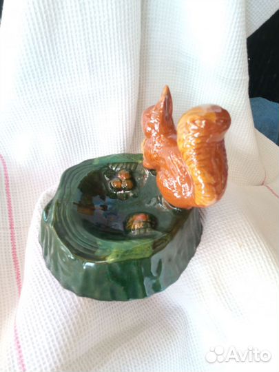 Пепельница СССР. Олимпийский мишка. Посуда фарфор