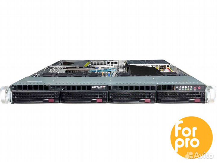 Supermicro 1U X11DPU 4LFF 2x5218RGold 64GB, SATA3