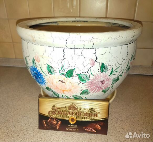 Горшок керамический большой для растений