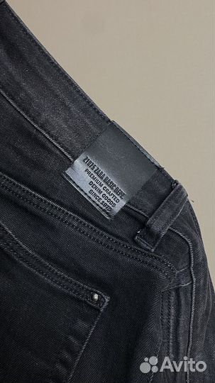 Джинсы черные zara skinny