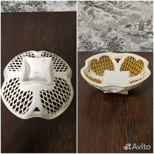 Ваза корзинка,плетенка,конфетница ретро,винтаж,ссс