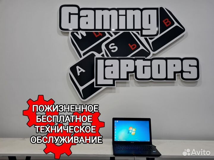 Компактный ноутбук Asus на i3 и годовой гарантии