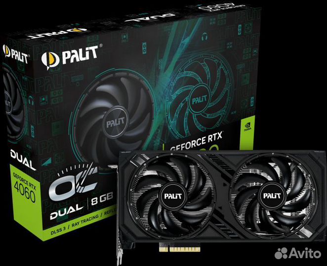 Видеокарта RTX 4060 dual Palit