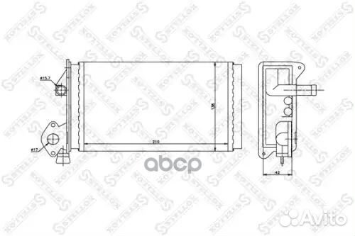 Радиатор печки VW Polo/T2 80-90 1035063SX Stellox