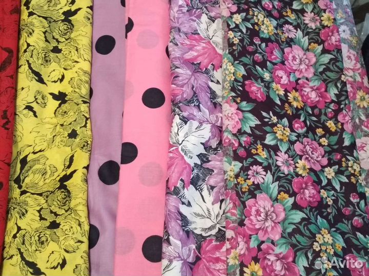 Ткань разная фланельаг.90см ссср,велюр