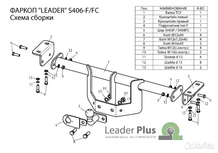 Фаркоп Suzuki Grand Vitara