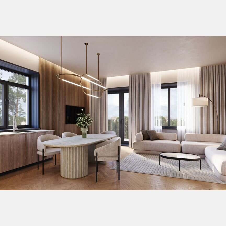 2-к. квартира, 53,8 м², 1/4 эт.
