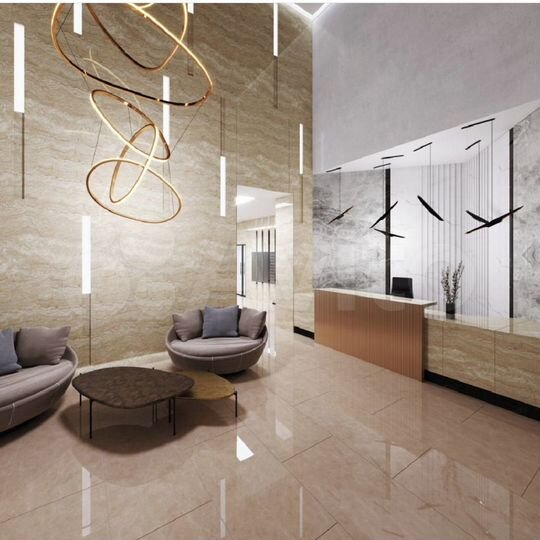 Своб. планировка, 53,4 м², 27/39 эт.