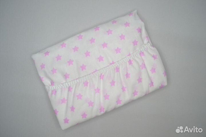 Простынь на резинке, поплин, новая