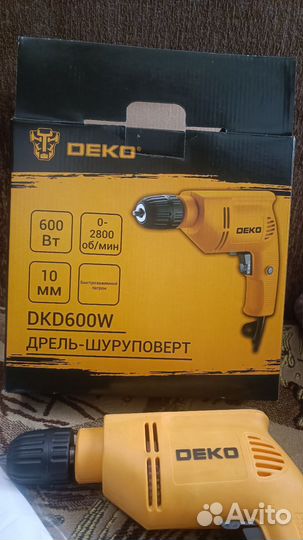 Новая дрель Deko 600w