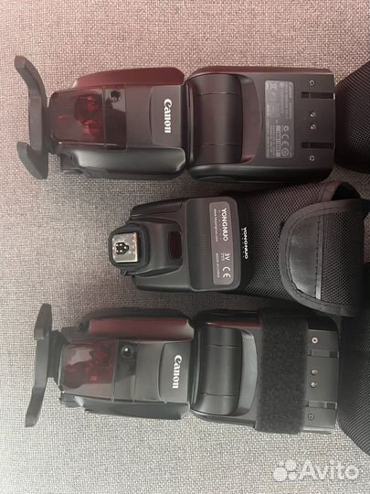 2 вспышки canon ex600rt + трансмиттер yongnuo