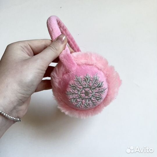 Наушники детские с ушками теплые шапка