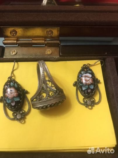 Комплект финифть СССР